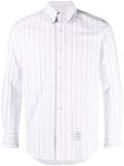 Thom Browne рубашка в полоску, белый - фото