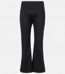 Укороченные расклешенные брюки Leset, черный - фото