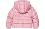 Детская пуховая куртка с капюшоном Moderate Moncler, розовый - фото