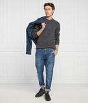 Джемпер мужской Guess Jeans с воротом на пуговицах, серый - фото 2