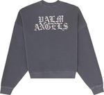 Толстовка Palm Angels Burning Head Crewneck 'Black/Yellow', черный - фото 3