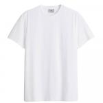 Футболка H&M Slim Fit Pima Cotton, белый - фото