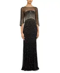 Макси-Платье Кия Jenny Packham, черный - фото
