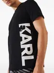 Футболка с логотипом KARL LAGERFELD, черный - фото 4