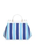 Полосатая сумка-тоут Dolce & Gabbana Kids, синий - фото 2
