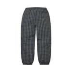 Брюки Supreme Plaid Warm Up Pant, Navy - фото 2