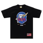 Футболка BAPE Space Ape Head Tee, Black - фото