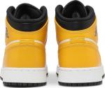 Кроссовки Air Jordan 1 Mid GS University, бело-желтый - фото 6
