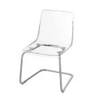 Пластиковый стул IKEA TOBIAS, прозрачный/хромированный - фото 2