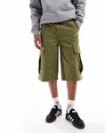 Удлиненные шорты-карго ASOS DESIGN цвета хаки - фото 2