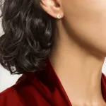 CHANEL Серебряные серьги-гвоздики White - фото 3