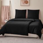 Комплект постельного белья RUIKASI, 4 предмета, 135х200/80x80, черный - фото 2