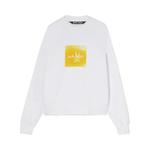 Толстовка Palm Angels Leaf Crewneck 'White/Yellow', белый - фото 2