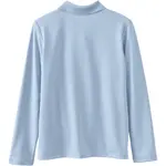 Рубашка-поло с длинным рукавом для девочек 4-16 лет Lands' End, синий - фото 3