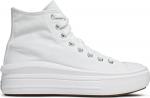 Кроссовки Converse Wmns Chuck Taylor All Star High Move White Ivory, белый - фото