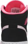 Кроссовки Air Jordan 1 Mid GS Black Digital Pink, черный - фото 7