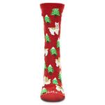 Носки Llama trees holiday crew Memoi, Red - фото 2