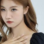 Zeroline Серьги-гвоздики из стерлингового серебра 925 пробы - фото 8