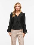 VILA Блузка 'VICINA' в черном цвете - фото 3