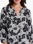 Блузка с защипами NYDJ, White/Black - фото 6