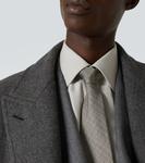 Шелковый галстук в клетку "Принц Уэльский" Tom Ford, Beige Multicolor - фото 3