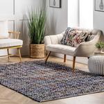 nuLOOM Rochell плетёный вручную шевронный ковер, 61 x 92 см, Indigo - фото