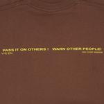 Футболка Supreme Warning Tee 'Brown', коричневый - фото 4