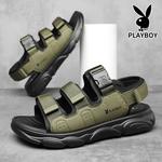 Пляжные сандалии мужские Playboy, хаки - фото 5