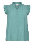 Блуза KAFFE CURVE Lyana, голубой - фото