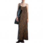 Цветочное бесшовное миди-платье UMA WANG, коричневый - фото 4