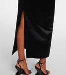 Шелковое платье миди Magda Butrym, черный - фото 6