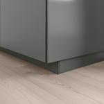 Плинтус IKEA, 220x8 см, темно-серый - фото 3