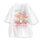 Футболка унисекс HUANQIU, тёмно-серый (Логотип Dream Center в стиле масляной живописи спереди_Большой логотип Dream Back в стиле масляной живописи сзади) - фото 4