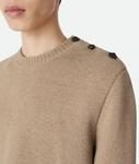 Compact wool sweater BOTTEGA VENETA, воробей - фото 4