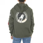 Худи Alpha Industries Space Shuttle, зеленый - фото 3