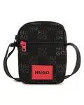 Черная сумка на плечо для мальчика из полиэстера Hugo - фото