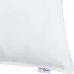 Подушка с 2 подушками, белая, 80 x 80 см, перо vidaXL - фото 8