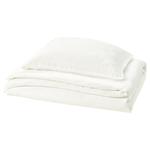 Пододеяльник и наволочка, белые, 150х200/50х60 см Schersmin IKEA - фото