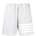 Шорты с полосками 4 Bar THOM BROWNE, серый - фото 3