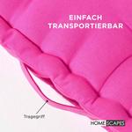 Подушка Homescapes розовый, 50/50/10 см - фото 5