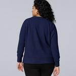 Уютная туника plus size Simply Vera Vera Wang, Medium Soot Heather - фото 2