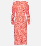 Цветочное платье Monique Lhuillier, Coral Rosette - фото
