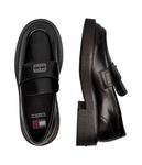 Кожаные мокасины Tommy Jeans, черный - фото 4