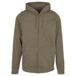 Толстовка Build Your Brand Basic Full Zip, зеленый - фото