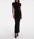 Платье макси из джерси Basile Khaite, черный - фото 2