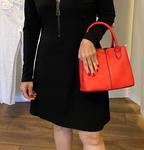 Черное платье с длинным рукавом на молнии Ariella - фото 2