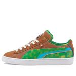 Кроссовки minecraft x suede 'grass block' Puma, зеленый - фото