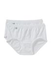 Трусики миди Basic+, 2 шт., очень мягкие, женские sloggi, белый - фото