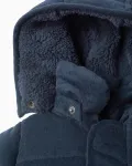 Детская куртка-парка для мальчика из вельвета с капюшоном Zippy, темно-синий - фото 4