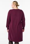 Платье Zizzi MIT RAGLANÄRMELN UND MITTELNAHT, Fig/Bordeaux - фото 3